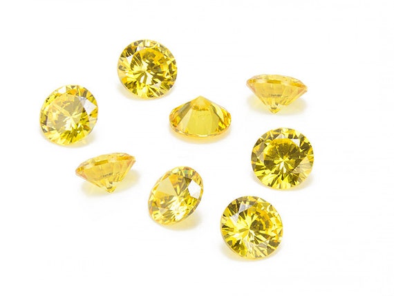 Yellow on sale cubic zirconia