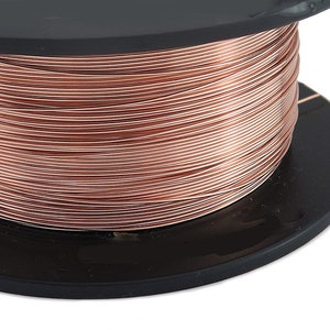 14K Rose Gold Filled Runder Weicher Draht - 14, 16, 18, 20, 22, 24, 26, 28 Gauge - Wird per Fuß verkauft