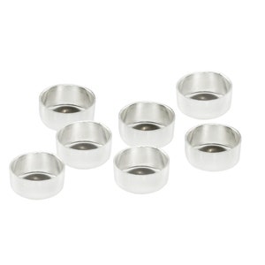 10 pcs Sterling Silver 5mm Bezel Cup Setting