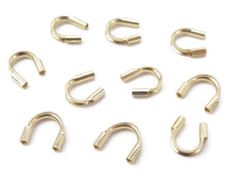 10pcs Gold Filled Wire Protector ~ 0.021"
