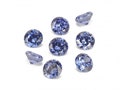 Pack of 10 ~ Cubic Zirconia Round ~ Tanzanite ~ Various Sizes