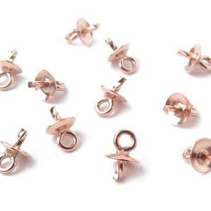 Rose Gold Filled Cup and Peg Drop 3mm