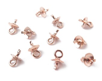 Rose Gold Filled Cup and Peg Drop 3mm