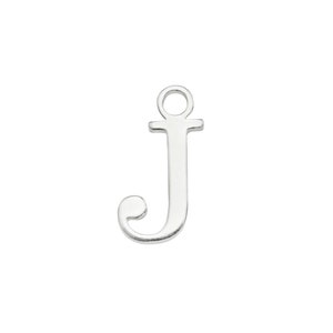 Sterling Silver Alphabet Charm ~ J