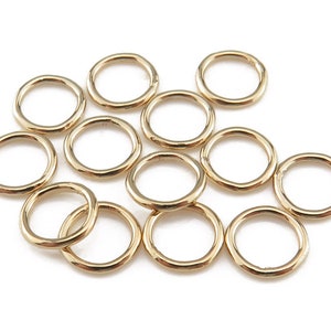 10 Stück ~ 6 mm Gold Fill geschlossene Biegeringe ~ 20 gauge