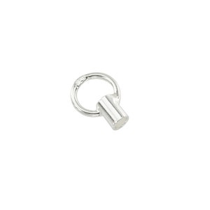 10 pcs Sterling Silver Crimp End Cap 1.5mm ID