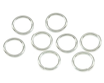 10 pcs ~ Sterling Silver Open Jump Ring 7mm ~ 20ga