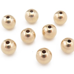 50 pcs Gold Plated Brass Sand Star Dust Large Hole Beads A7066