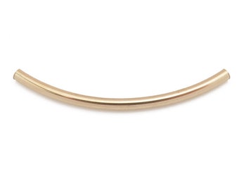 Gold Filled Curved Tube 35mm x 2mm