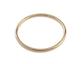 Gold Filled Stacking Ring 20mm ~ Size P / US 8 / EU 57