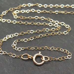 20 Inch 14K Gold Filled Flat Cable Chain Necklace