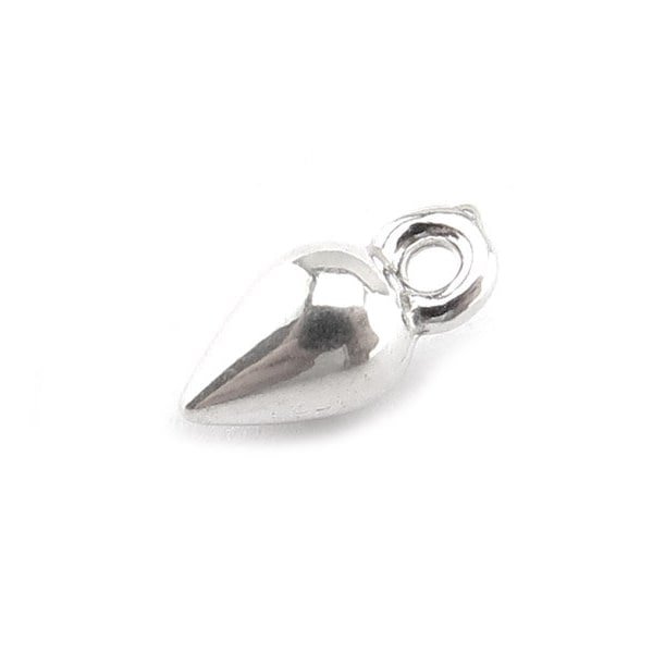 Sterling Silver Bullet Charm 6.5mm