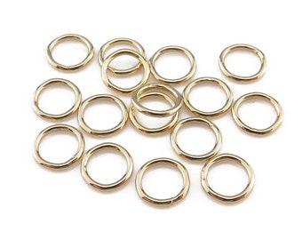 10pcs ~ 5mm Gold Filled Closed Jump Ring ~ 22 gauge