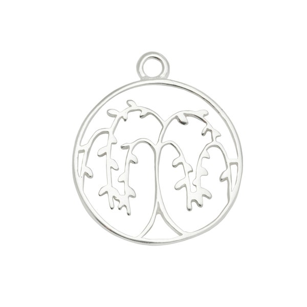 Sterling Silver Willow Tree Pendant 16.5mm