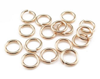 10pcs 5mm Gold Filled Open Jump Ring - 20 gauge