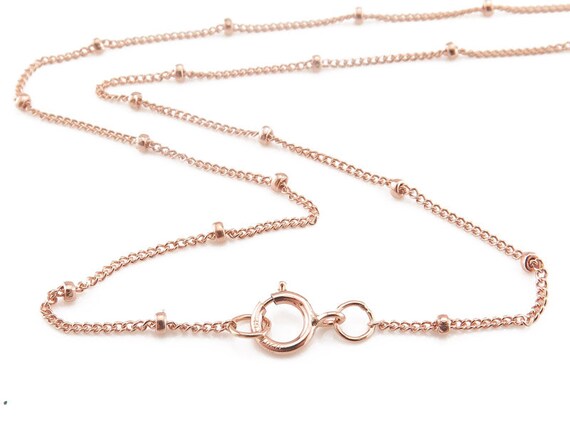 16 Inch 14K Rose Gold Filled Satellite 