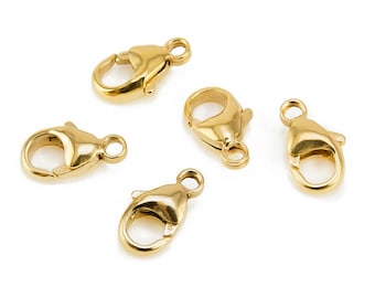 13mm Gold Tone Lobster Clasp #CLA011