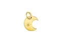 Gold Plated Vermeil Silver Crescent Moon Charm 8.5mm