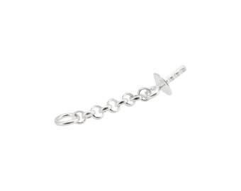 Sterling Silver Cup and Peg Chain Drop 3mm