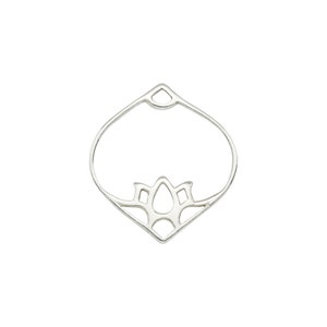 Componente de lámpara marroquí de plata de ley de 16 mm