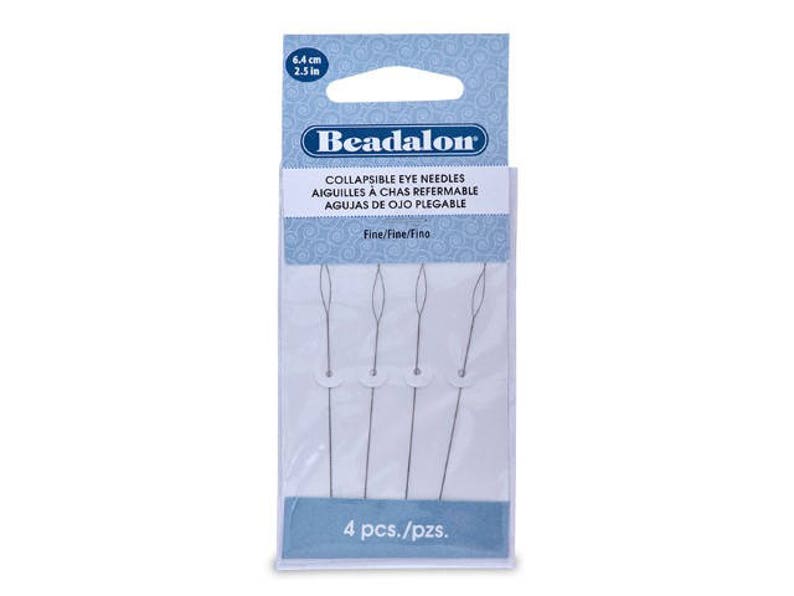 Beadalon Collapsible Eye Needles Fine image 1