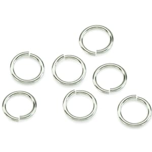 10 pcs Sterling Silver Open Jump Ring 6mm ~ 22ga