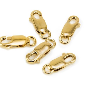 Gold Filled 14K Lobster Claw Clasp 8mm, 11mm, 13mm with jump ring