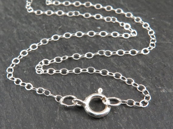 Sterling Silver 2.3mm Open Cable Chain with Lobster Clasp Chain Series