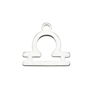 Sterling Silver Zodiac Charm - Libra