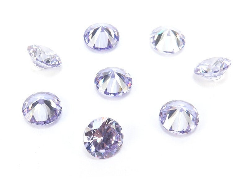 1 Cubic Zirkonia 12 X 10 Mm, Octagon, Violett Princess , Synthetischer