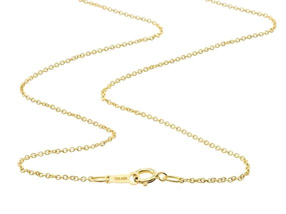 Beaded Chain Necklace - The Clear Cut Collection 14K Yellow / 16in