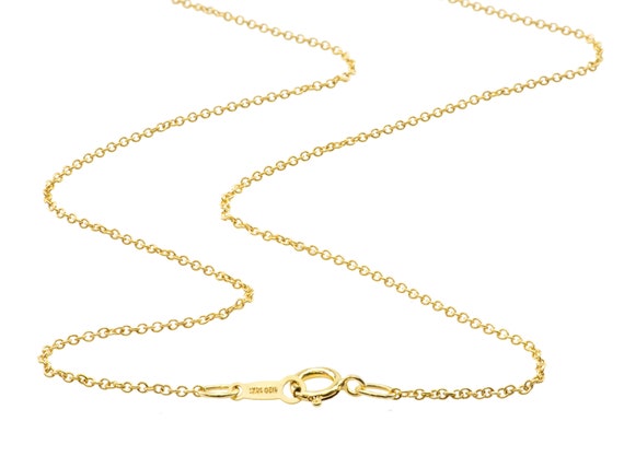 Beaded Chain Necklace - The Clear Cut Collection 14K Yellow / 16in