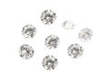 Pack of 10 ~ Cubic Zirconia Round ~ Brilliant White ~ Various Sizes