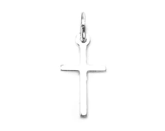 Sterling Silver Cross Pendant 13mm