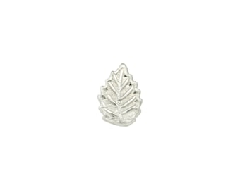 Sterling Silver Leaf Solderable Accent 7.25mm