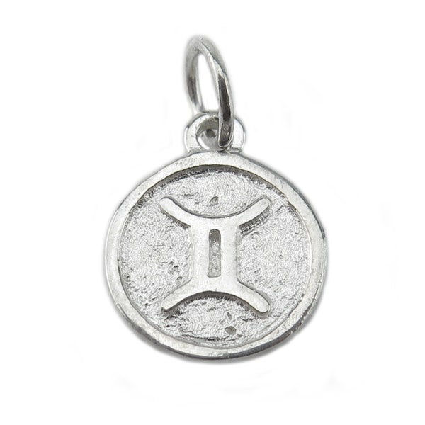 Sterling Silver Gemini Pendant Etsy UK
