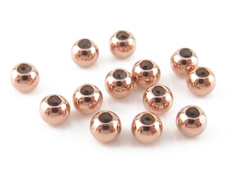 Rose Gold Filled Smart Bead 3mm (0.5mm ID)