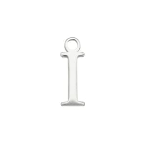 Sterling Silver Alphabet Charm ~ I