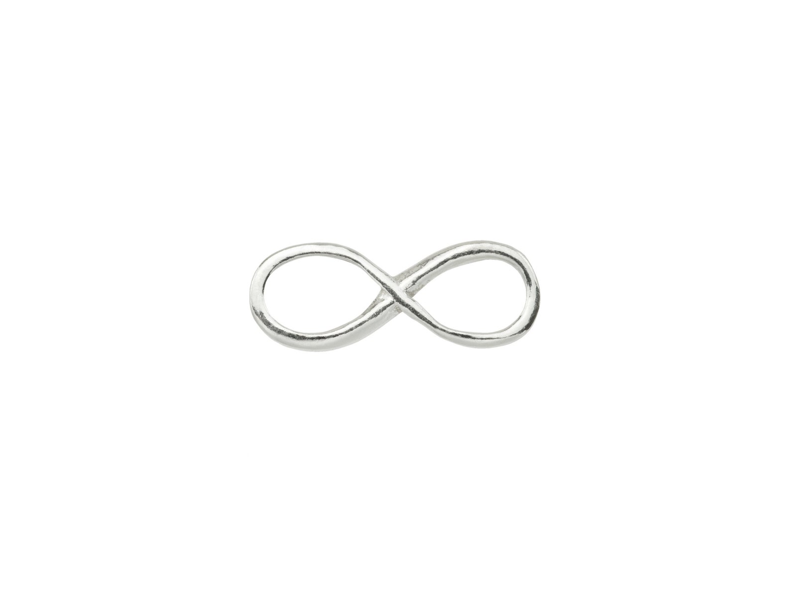 Sterling Silver Infinity Connector 12mm - Etsy
