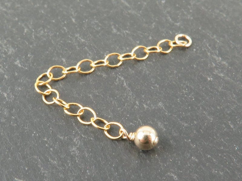 Gold Filled Cable Extension Chain with Heart ~ 2