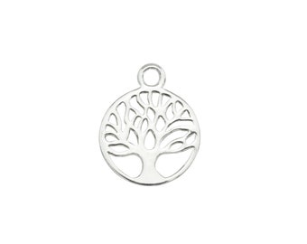 Breloque Arbre de Vie en Argent 13mm