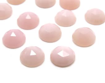 Pink Opal Rose Cut Round Cabochon ~ Various Sizes