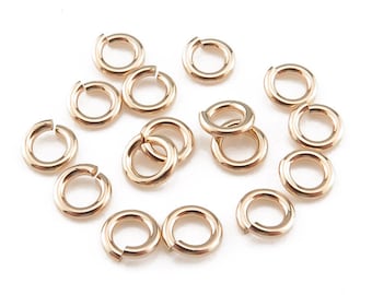 10pcs Gold Filled Open Jump Ring 4mm ~ 20ga