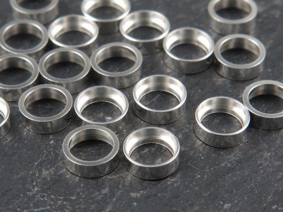 Sterling silver bezel settings best sale