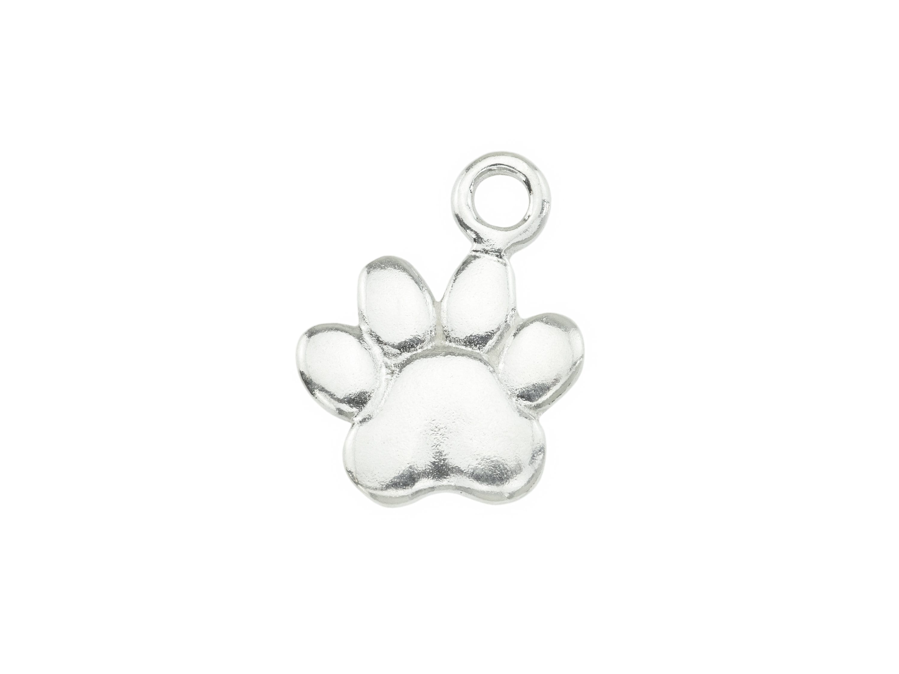 Sterling silver paw charm best sale