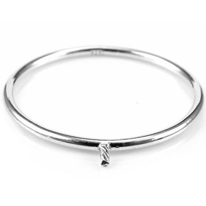 Sterling Silver Ring with Peg ~ Size L