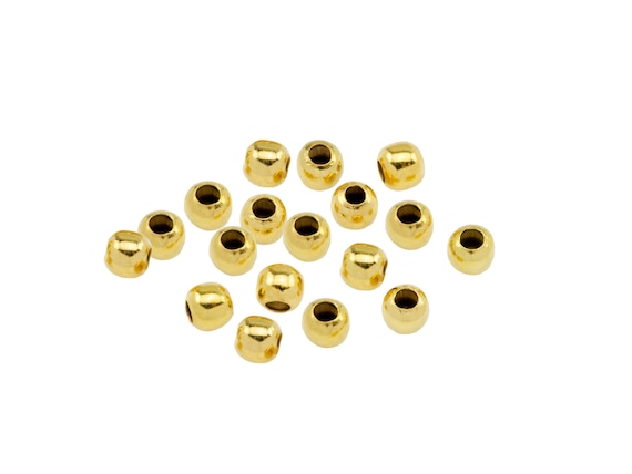 Gold vermeil beads sale