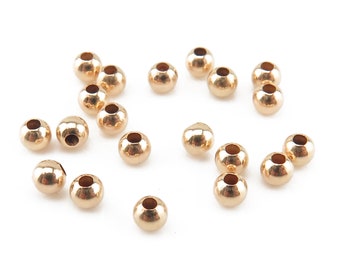 10 pcs ~ Gold Filled Plain Bead 2.5mm