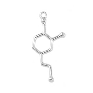 Sterling Silver Dopamine Formula Pendant 30mm