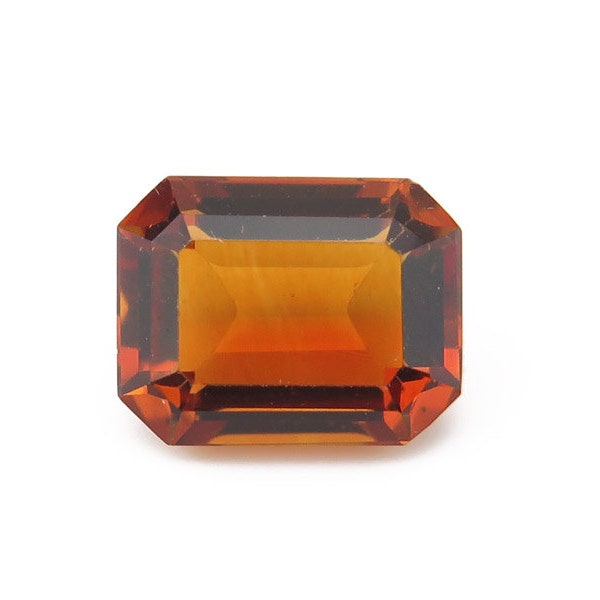 Madeira Citrine Faceted Octagon 9mm x 7mm